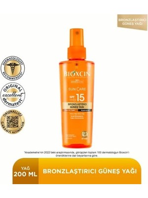 Prime Sun Care Bronzlaştırıcı Yağ 200 ml 15 Spf