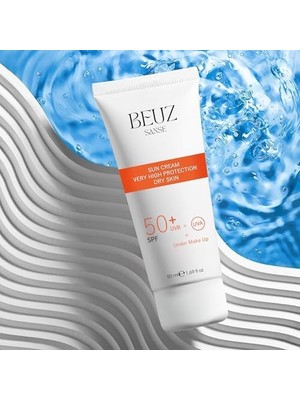 Prime Beuz Sanse SPF50+ Kuru Ciltler Için Çok Yüksek Korumalı Güneş Kremi & Makyaj Bazı - 50 ml