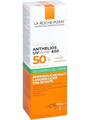 Prime Innovation Anthelios Uv Mune 400 50+ Oil Control Gel Creme Ultra Long Uva Protection Sans Parfum 50 ml