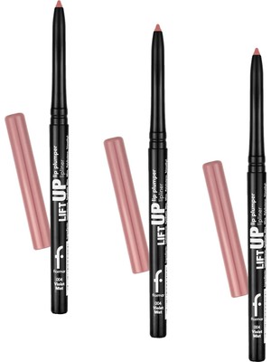 Prime Lift Up Lip Plumper Lipliner Dolgunlaştırıcı Etkili & Uzun Süre Kalıcı Dudak Kalemi (3 Paketi)