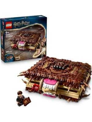 Prime Potter Isıran Canavar Kitap 76449-9 Yaş ve Üzeri Kız ve Erkek Çocuklar Için Canavar Kitap Aksesuarlı Bir Neville Longbottom Minifigürü Içeren Yaratıcı Oyuncak Yapım Seti (518 Parça)