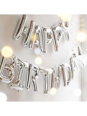 Prime R Harf Folyo Gümüş Balon Küçük 35 cm
