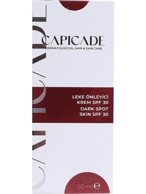 Prime Capicade Leke Önleyici Spf 30 Krem 50 ml