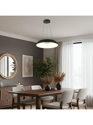 Prime Gena 51'lik Ledli Siyah Avize 34W 3000-6000K