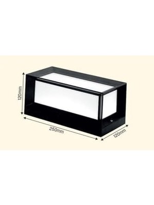 Prime Bahçe Aydınlatması LED Işık 25CM E27 Duylu Zita Ultra Bahçe Duvar Aplik Su Geçirmez