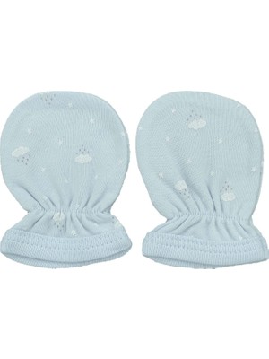 Sebi Bebe 5101 Mavi Bebek Eldiveni 0-3 Ay Erkek Çocuk İçin Ergonomik Tasarım