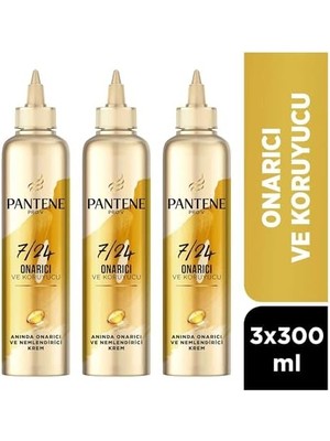 Prime Pantene 7/24 Saç Bakım Kremi Anında Onarıcı ve Nemlendirici 300 ml 3lü Paket