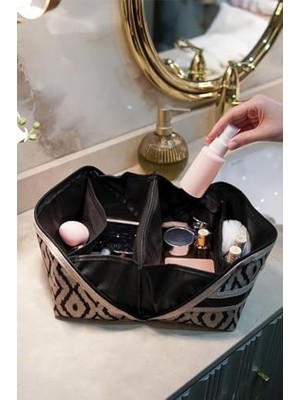 Prime Pazar Kapısı Bohe Makyaj Çantası Düzenleyici Seyahat Tipi Çanta Organizer
