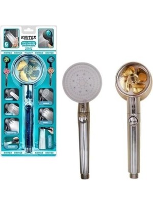 Prime Duş Başlığı Ayarlı Turbo Fanlı Gri KTX-2999