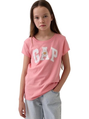 Gap V-Frch Ss Logo Tee Çocuk T-Shirt 886662001