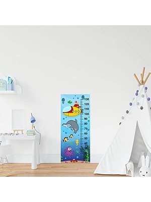 Prime Çocuk Odası Bebek Odası Boy Ölçer Boy Cetveli Su Altı