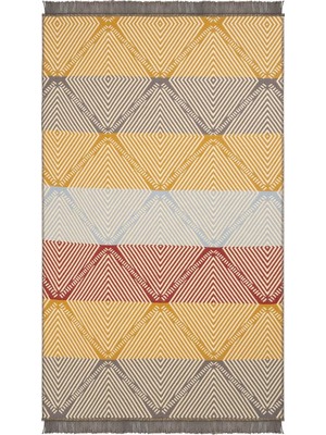 Prime Lovely 2412 B Renkli Kilim Makinede Yıkanabilir Çift Taraflı Akrilik Ince Banyo Balkon Mutfak Kilimi