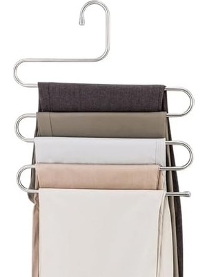 Prime 5 Katlı Metal Pantolon Eşarp Askısı