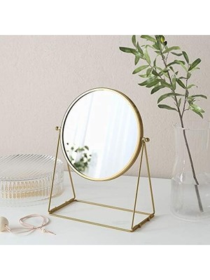Prime Lassbyn Masa Aynası, 17 Cm, Altın Rengi