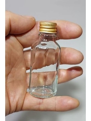 Prime 6 Adet Şeffaf Cam Shot Şişesi Sızdırmaz Metal Kapaklı Kolonya Koku Süs Çok Amaçlı Şişe 30ML