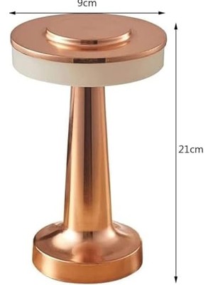 Prime Taşınabilir Şarjlı Masa Lambası Dimmerli Dekoratif Dokunmatik Sunum Lambası 3 Işık