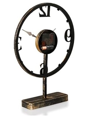 Prime Dekoratif Metal Masa Saati 37 x 29 cm