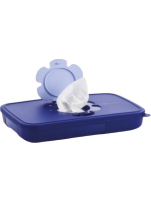 Tupperware Lacivert Islak Mendil Saklama Kutusu İnce Boyutları ile Pratik Kullanım