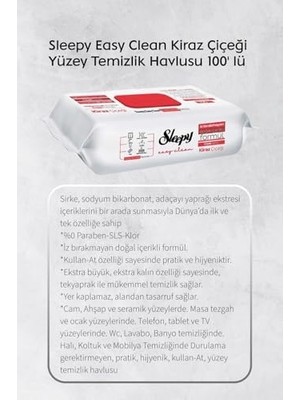 Prime Kiraz ve Lilyum Katkılı 100'LÜ, Yağ Çözücü 30'lu Temizlik Havlusu ve Rosie Hediye