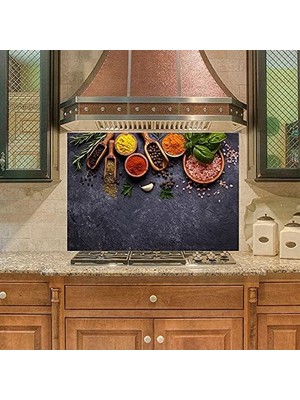 Prime Mutfak Duvar Tezgah Arası Ocak Arkası Kaplama Herbs Spices