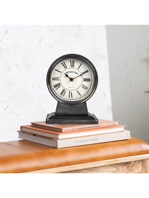 Prime Co-Op Metal Mantel Saat, Gunmetal Siyah