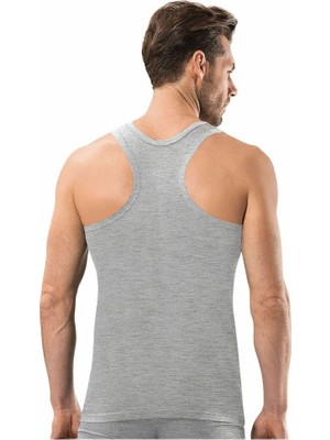 Tutku Erkek Spor (Rambo) Atlet 3’lü Paket Gri %65 Polyester %35 Pamuk Rahat Kesim