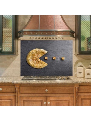 Prime Mutfak Duvar Tezgah Arası Ocak Arkası Kaplama Pacman Omlet