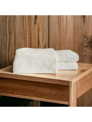 Prime %100 Havlu Takımı Vücut Havlusu 90X140 Cm, Baş Havlusu 50X80 Cm, Ekstra Yumuşaklık (Krem)