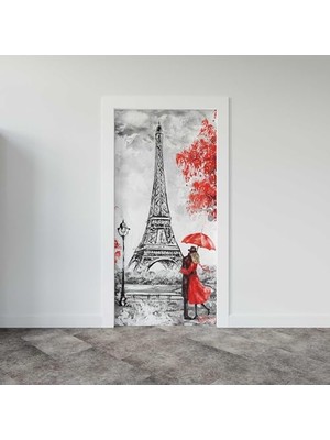 Prime Kapı Giydirme Kapı Folyosu Paris Yağlıboya