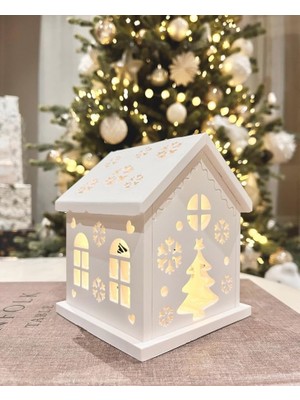 Prime Işıltılı Dekoratif Tealight Veya LED Tutucu Ev Modeli