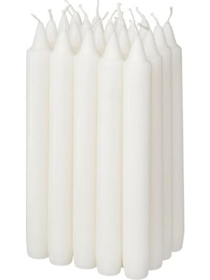 Prime Şamdan Mumu, Beyaz, 19 Cm, Kokusuz