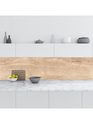 Prime Mutfak Tezgah Arası Folyo Kaplama Folyosu Doğal Ahşap Desen 60X200 cm