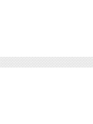 Prime Mutfak Tezgah Arası Folyo Kaplama Folyosu Beyaz Tuğla Desen Küçük 60X300 cm