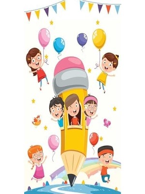 Prime Kapı Giydirme Kapı Folyosu Kalem Balon