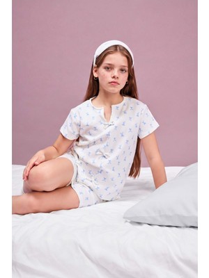 DeFacto Regular Fit 2'li Pijama Takımı Kız Çocuk H5755A826SM