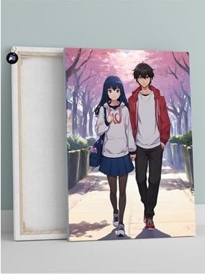 Prime (PSTER565) Romantik Çift Manga Kanvas Tablo 30 x 40