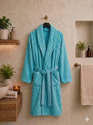 Mysoft Home Şalyaka Bornoz %100 Pamuk