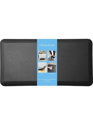 Prime Orthopedymat Mutfak Matı, Mutfak Paspası, Ev, Ofis, Çalışma Alanı Matı, Kaymaz Taban Halı, Leke ve Çizilmeye Dayanıklı, Su Geçirmez Kilim