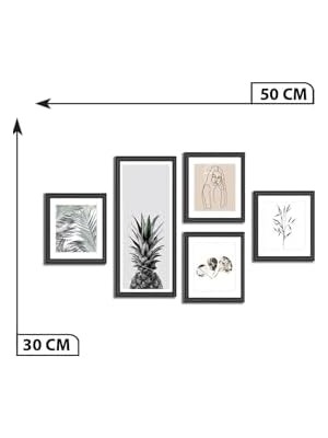 Prime 5 Parça Dekoratif Mdf Tablo Seti Çerçeve Görünümlü DEKOLIADKG004