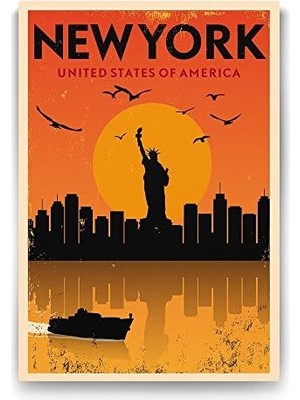 Prime New York Vektörel Tablosu - 40X60CM