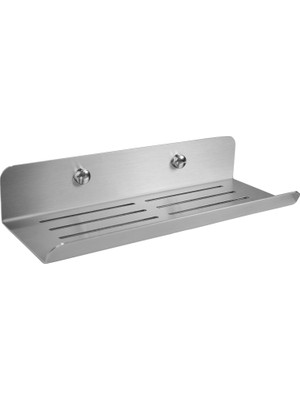 Prime Deltahome Paslanmaz Çelik 24CM Banyo Duş Rafı Düzenleyici - Vidalı Montaj - Inox