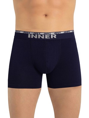 Just Inner Erkek Pamuklu Boxer Kabartma Bel Lastikli İç Giyim Konforu (135001)