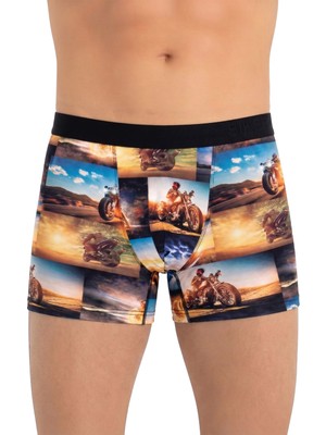 Just Inner Erkek Pamuklu Boxer Dijital Baskı Ekstra Konforlu Kalıp (138000)