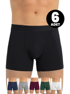 Öts Erkek 6’lı Modal Boxer Modal Ekstra Konforlu Kalıp (2641-6)