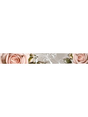 Prime Mutfak Tezgah Arası Folyo Kaplama Folyosu Gül Süsleme 60X100 cm