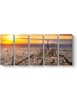 Prime Paris Landscape Tablosu 162 x 70-5 Parçalı