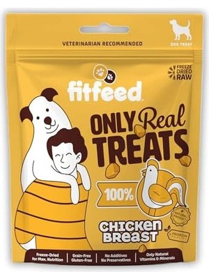 Fitfeed Freeze-Dried Çiğ Tavuk Göğüs Köpek Ödül Maması 40G