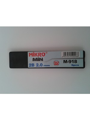 Mikro Kalem Uçları 2B 2.0 Min 9x90 mm Siyah Renkli Yüksek Kalite