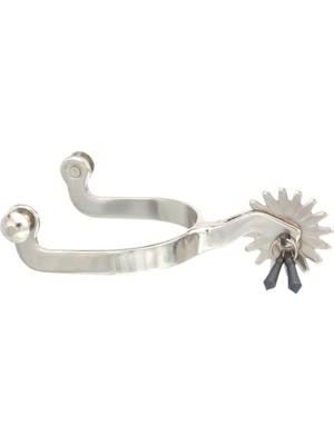 Vuralsin38 Tough 1 Kelly Silver Star Jingle Bob Spurs, Krom Kaplama