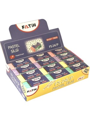 Fatih FS24/P Pastel Silgi 24'lü